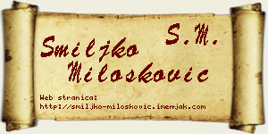 Smiljko Milošković vizit kartica